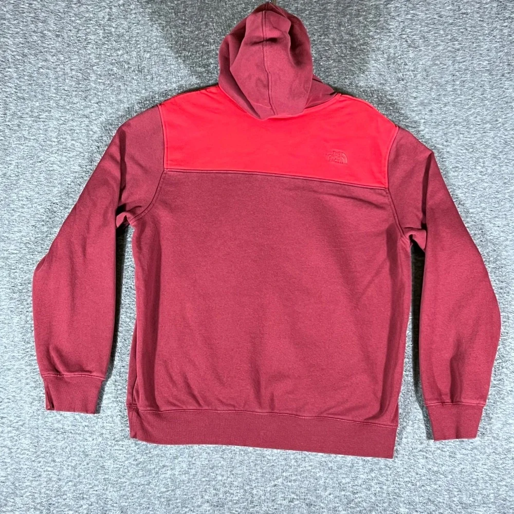 The North Face‎ Mens L Pullover Hoodie Sweatshirt Two-Tone Red Casual Outdoors